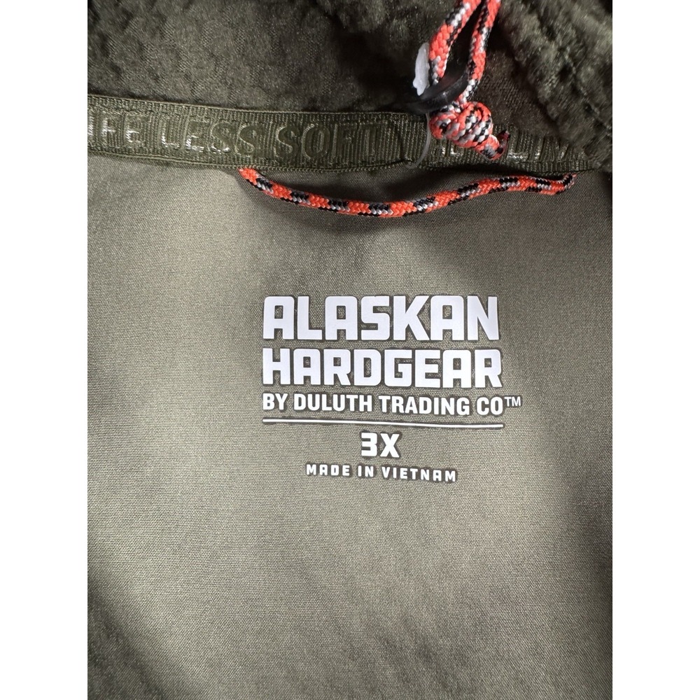 NWT AKHG Alaskan Hardgear Hoodie 3X Olive Green Pullover Duluth Trading - Picture 5 of 7